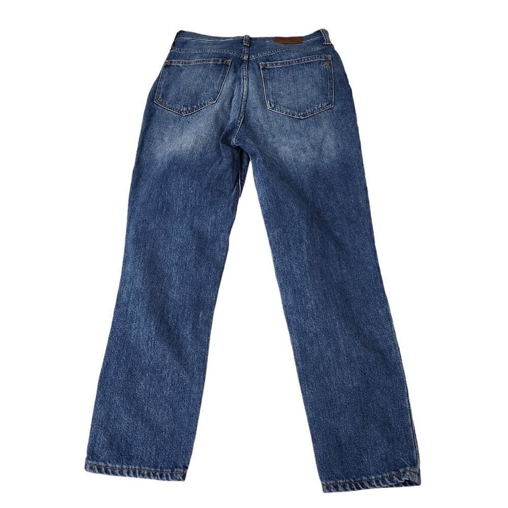 Madewell Mom Jeans 25 Womens Blue High Rise Medium Wash Denim AA585 - Picture 4 of 15